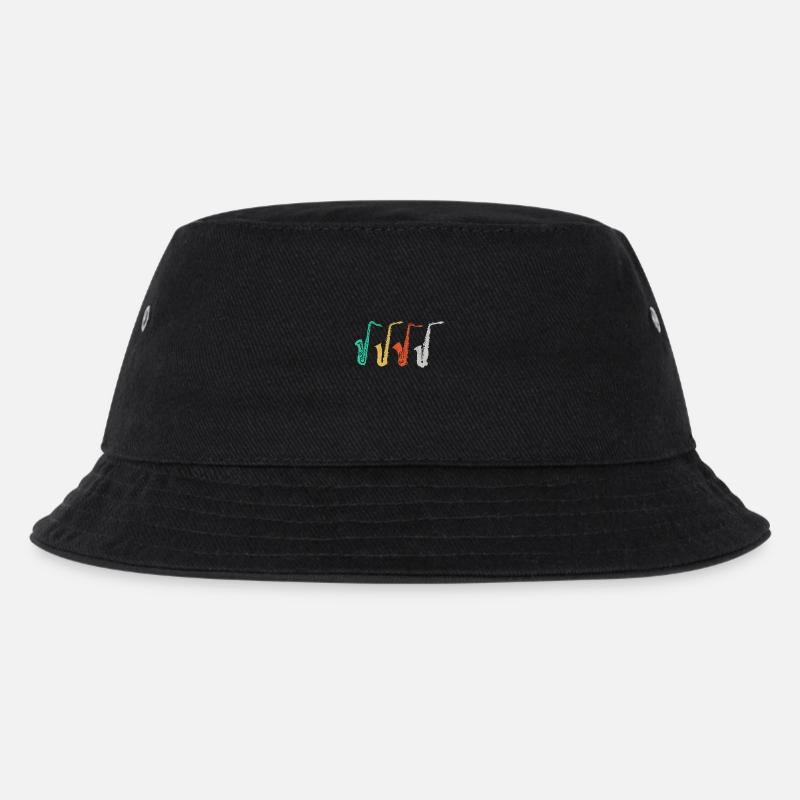 saxophone - Kids’ Bucket Hat - black