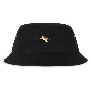 Fliegende Katze Haustier Miau Amerika USA - Kinder Bucket Hat - Schwarz - Vorne
