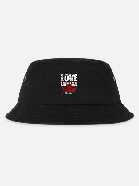 KANADA 3 - Kinder Bucket Hat - Schwarz