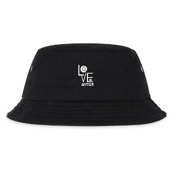 Auto - Kinder Bucket Hat - Schwarz - Vorne