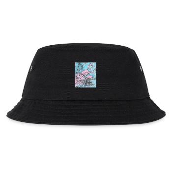 Rosa Flamingos - Kinder Bucket Hat - Schwarz - Vorne