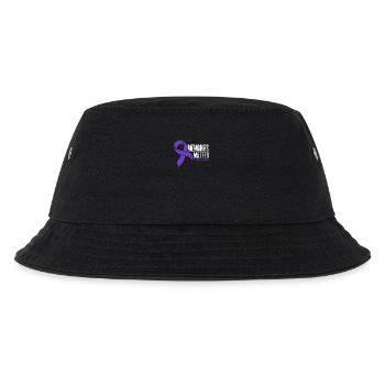 Demenz Krankheit Erinnerungen Materie Geschenk - Kinder Bucket Hat - Schwarz - Vorne