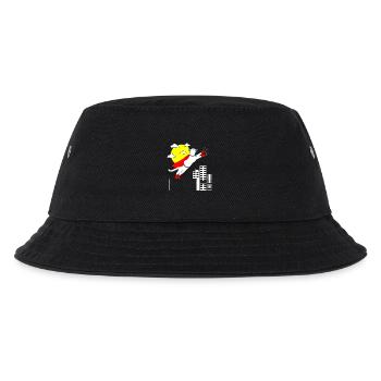 Süße Katze Miau Mieze Katzen Geschenk Haustier - Kinder Bucket Hat - Schwarz - Vorne