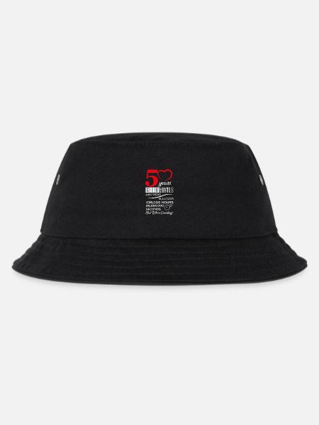 50 Years Married Happy Relationship Gift - Kids’ Bucket Hat - black