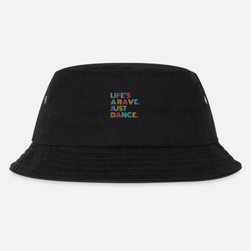 Das Leben ist ein Rave Tanzen Musik Bunt Geschenk - Kinder Bucket Hat - Schwarz