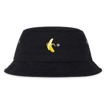Banana plays football - Kids’ Bucket Hat - black - Front