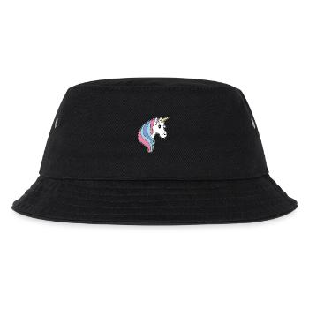 tête de licorne crinière cheveux longs colorés - Bob Enfant - noir - Devant