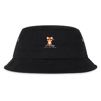 Panda rouge - ours de chat - moufle du matin - Bob Enfant - noir - Devant