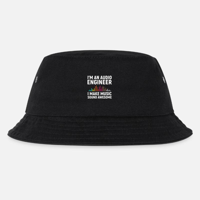 I'm an Audio Engineer - Kinder Bucket Hat - Schwarz