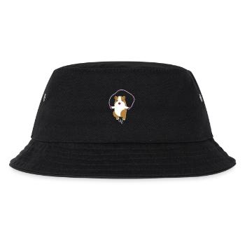 Kids hamster animal shirt rope jumping hamster - Kids’ Bucket Hat - black - Front