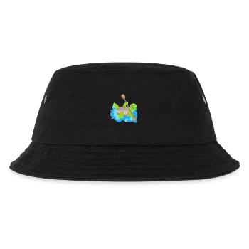 Kindershirt Kindermotiv Tiershirt Schildkröte - Kinder Bucket Hat - Schwarz - Vorne