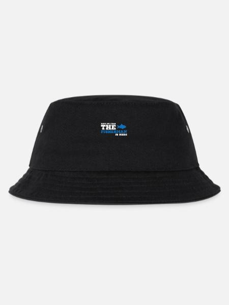 Fischer Angler Fischen Angeln Fisch Geschenkidee - Kinder Bucket Hat - Schwarz