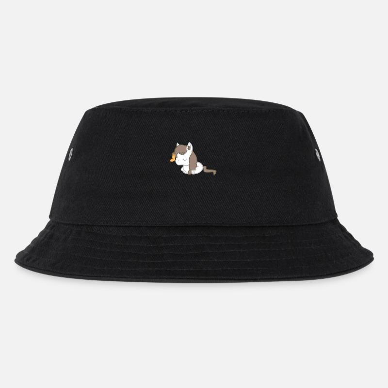 Pferd - Pferde T-Shirt - Pferde - Schmetterling - Kinder Bucket Hat - Schwarz
