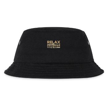 Relax the drummer is here gift drums - Kids’ Bucket Hat - black - Front