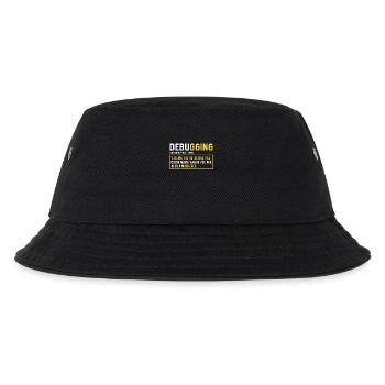 Debugging Programmieren Programmierer Geschenk - Kinder Bucket Hat - Schwarz - Vorne