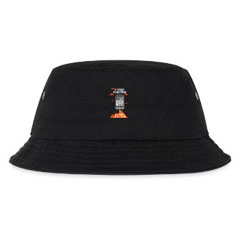 Wahoo Bike Saddle KOM Strava Segment Gift Idea - Kids’ Bucket Hat - black - Front