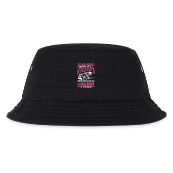 Warning I belong to a trucker - road rage - Kinder Bucket Hat - Schwarz - Vorne