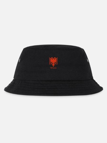 Albanischer Adler T-Shirt - Kinder Bucket Hat - Schwarz