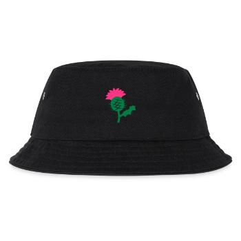 seule fleur de tête de chardon écossais Ecosse - Bob Enfant - noir - Devant