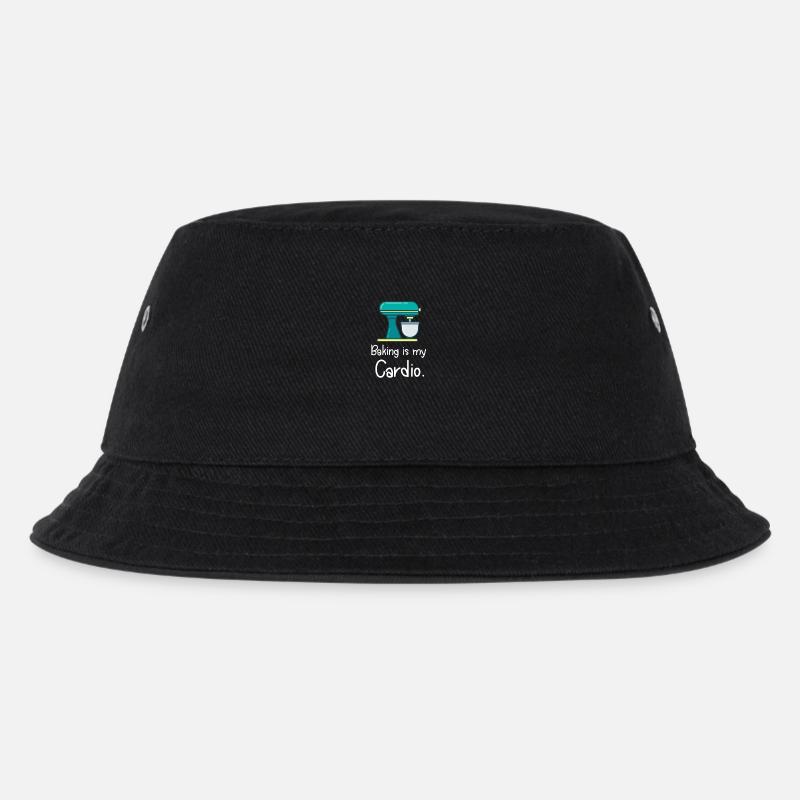 Bäckerbacken ist mein Cardio - Kinder Bucket Hat - Schwarz