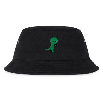 Funny Table Tennis Dinos - Kinder Bucket Hat - Schwarz - Vorne