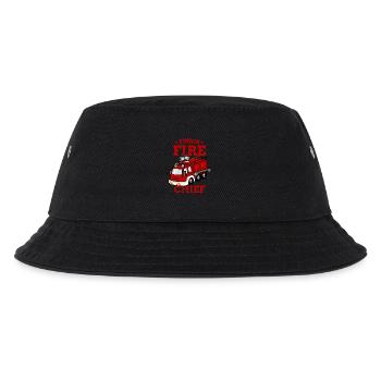 Junior Fire Chief Feuerwehr Kinder Geschenk - Kinder Bucket Hat - Schwarz - Vorne