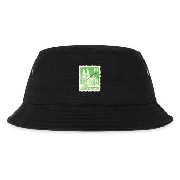 Kölner Dom Briefmarke 10er Grün 1948 - Kinder Bucket Hat - Schwarz - Vorne