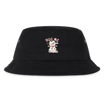 Hug me Kuh - Kinder Bucket Hat - Schwarz - Vorne