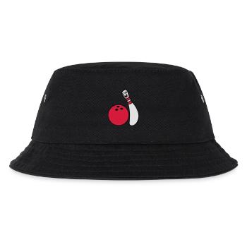 Cheeky Comic Bowling Pin - Kinder Bucket Hat - Schwarz - Vorne