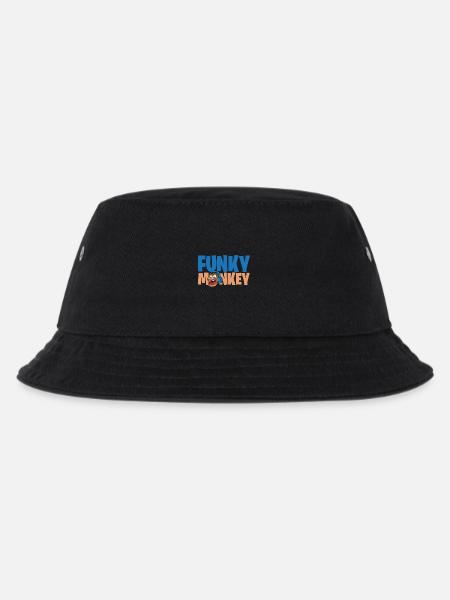 Funky Monkey Monkey HeadhoerEr Gift - Kids’ Bucket Hat - black