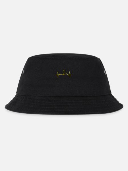 Dortmund Herzschlag Schwarz Gelb Ruhrpott Stadion - Kinder Bucket Hat - Schwarz