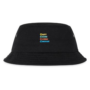 Anime - Kinder Bucket Hat - Schwarz - Vorne