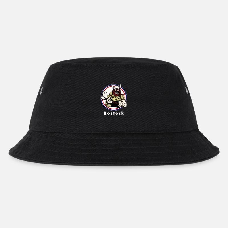 Rostocker Wikinger - Kinder Bucket Hat - Schwarz
