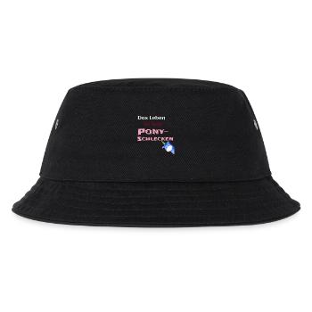 Das Leben ist kein Ponyschlecken pink - Kinder Bucket Hat - Schwarz - Vorne