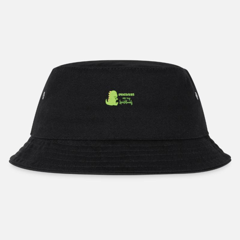 Dinosaurier - Kinder Bucket Hat - Schwarz