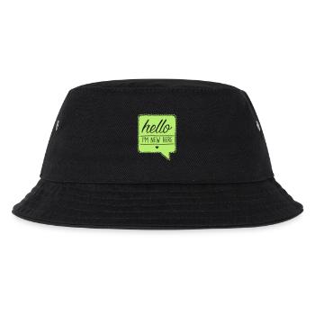 hello I'm new here - Kinder Bucket Hat - Schwarz - Vorne