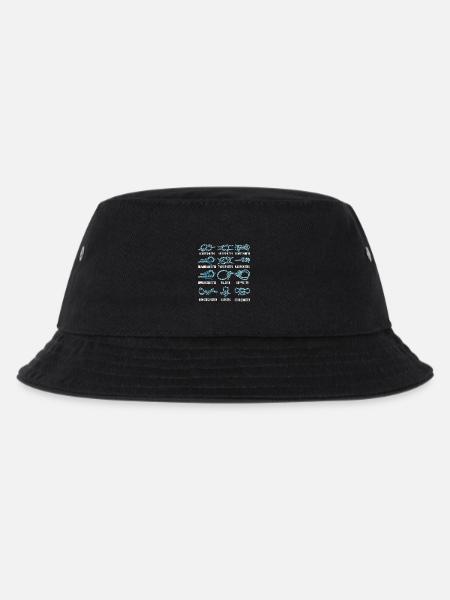 12 Knoten Boot Segeln Kapitän Seemannsknoten - Kinder Bucket Hat - Schwarz