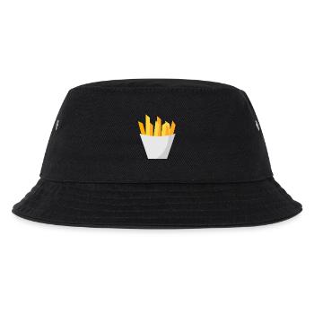 Pommes Frites - Kinder Bucket Hat - Schwarz - Vorne
