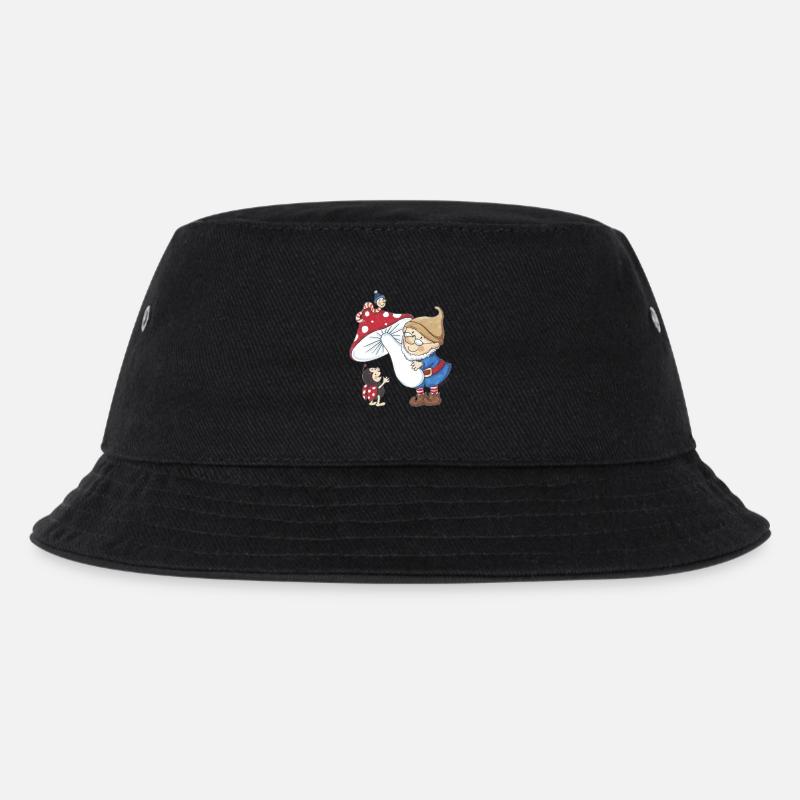 Wichtel_04 - Kinder Bucket Hat - Schwarz