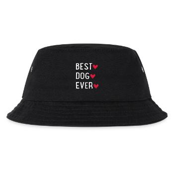 Hund - Kinder Bucket Hat - Schwarz - Vorne