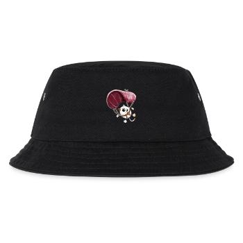 Abenteuer Katze Als Fallschirmspringer  - Kinder Bucket Hat - Schwarz - Vorne
