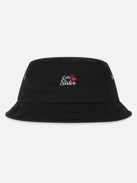 Geschwister kleine Schwester - Kinder Bucket Hat - Schwarz