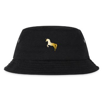 Einhorn - Kinder Bucket Hat - Schwarz - Vorne