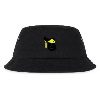 sattel_02 - Kinder Bucket Hat - Schwarz - Vorne