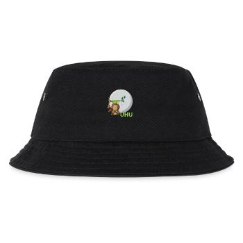 Uhu Eule Vogel Kleber - Kinder Bucket Hat - Schwarz - Vorne