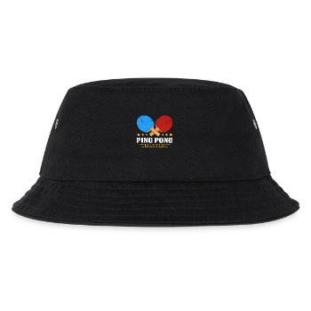 PingPong Meister Logo - Kinder Bucket Hat - Schwarz - Vorne