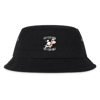 Not Your Mom Not Your Milk Vegan Veggie Vegetarian - Kids’ Bucket Hat - black - Front