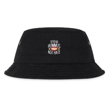 Spread Hummus Not Hate Vegan Gift For Vegans - Kids’ Bucket Hat - black - Front