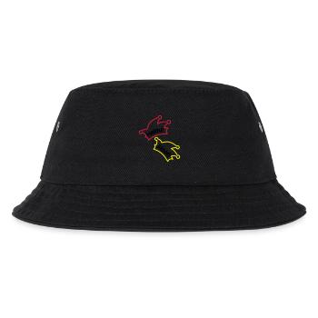 Narrenkappe / Helau / Alaaf - Kinder Bucket Hat - Schwarz - Vorne