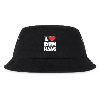 I Love Den Haag - Kinder Bucket Hat - Schwarz - Vorne
